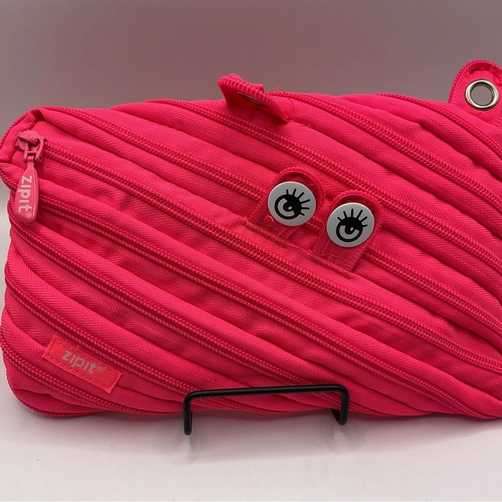 Pink Monster Pencil Bag